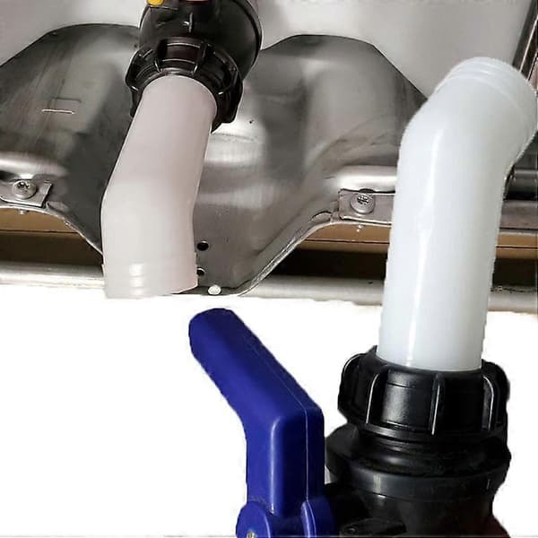 2 stk. Vanntankadapter, Vanntankventil, IBC Dreneringstankadapter for IBC Vanntanker, Tonnageventiler, Jordbruksvanning, Rørledninger, Plast, 60