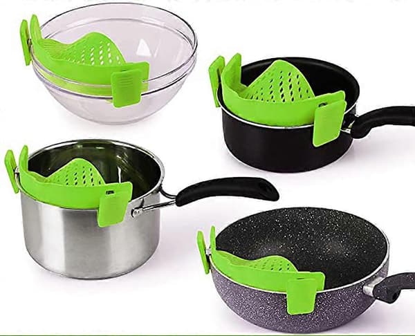 Snap Strainer Silikon Matsil Värmebeständig