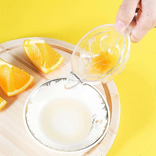 2 st Manuella Citronpressar, Transparent Citronpress
