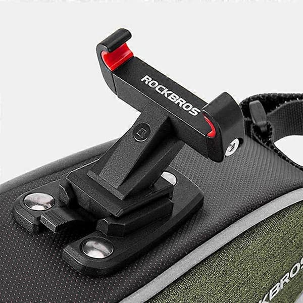ROCKBROS C52-1 0.45L Cykelsaddeltaske til montering på sadelpind, Bagage taske, Beslag type