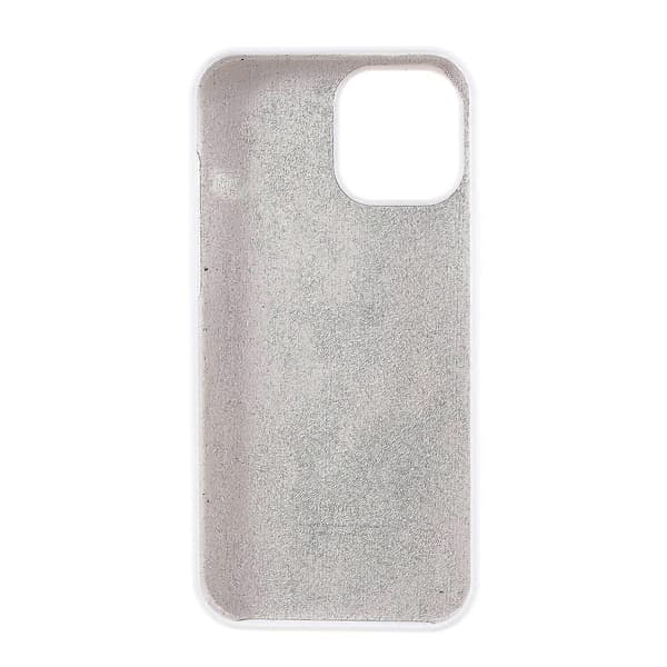 Silky Soft Touch Solid Silikonetui for iPhone 12 Mini (Hvit)