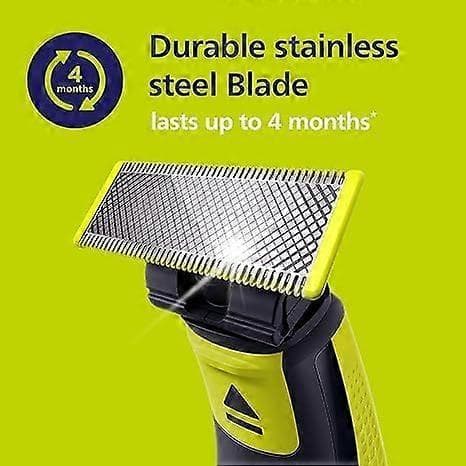 Philips One Blade Kompatible Barberblade, 4-pak, til Philips One Blade Elektrisk Barbermaskine/Trimmer (Model QP250/50)