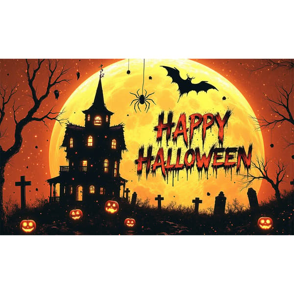 Halloween bakgrunnsklede festlig atmosfære dekorasjon-279