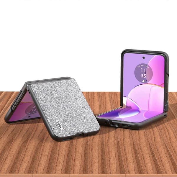 Motorola Razr 40 5G -puhelin kotelo (hopea)
