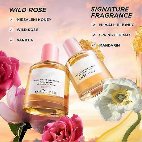 50 ml Sweety Honey Hårparfume Bærbar Langvarig Duft til Kvinder Daglig Brug (bibasic)