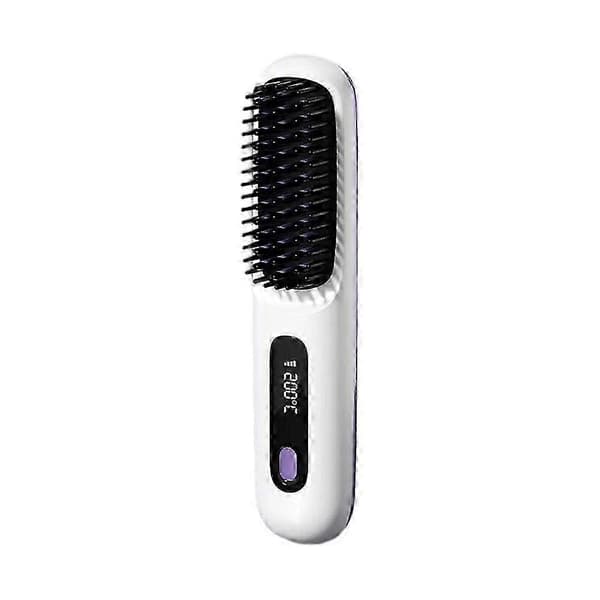 Brush Pro Numoya Rettetang Oppladbar Trådløs Hårrettetang (Hvit)