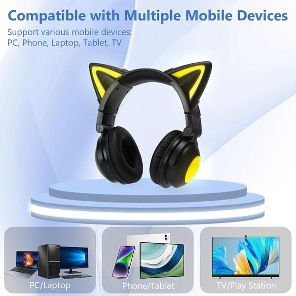 Kattöron, Bluetooth-headset, HIFI-ljudkvalitet
