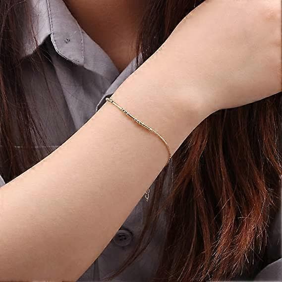 Inspirerende Morse Code Armbånd Dame Pige Mors Dag Fødselsdag Julegave Til Mor Mor Datter Bedstemor Rustfrit Stål Smykker Slange C