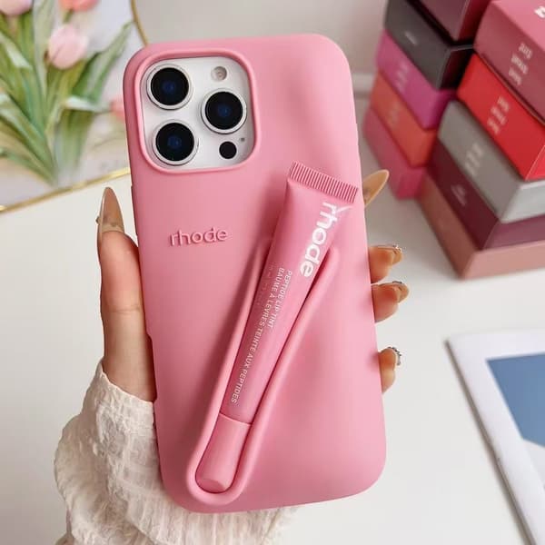 Passer til iPhone 14 Pro Max lipgloss-bånd telefoncover