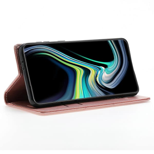 Plånboksfodral för Samsung Galaxy S24 FE Magnetisk Stängning Läder Telefonskydd - Roséguld (Roséguld)