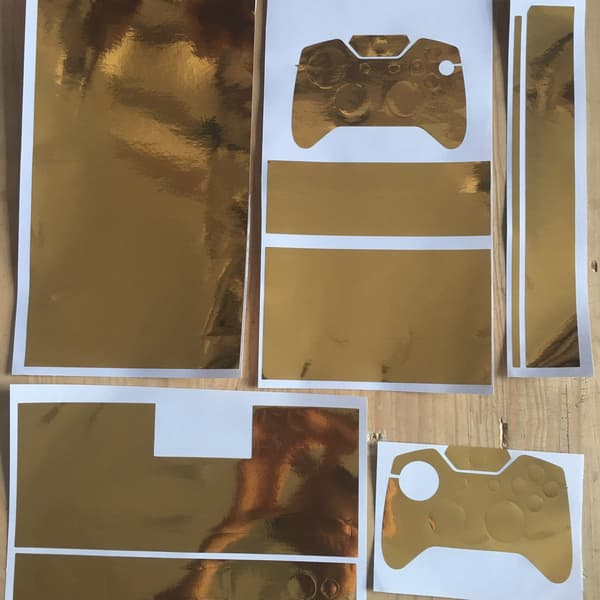 Lämplig för Xbox One elektropläterad guldfilm (2 set)
