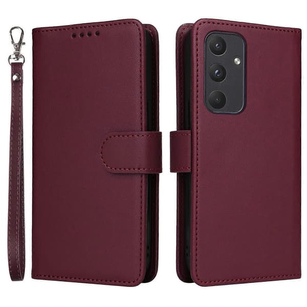 Til Galaxy A55 5G Mobiltelefon Cover (Vinrød)