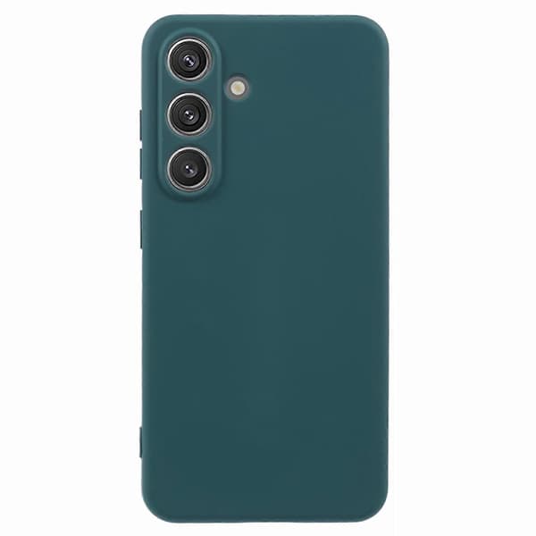 För Samsung Galaxy S25+ Mobilskal Böjd Kant 2.0mm TPU Skyddande Mobilskal - Midnattsgrön (Midnattsgrön)