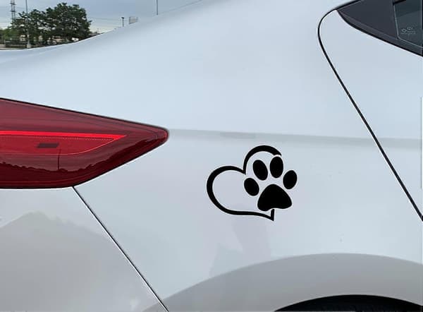 Puppy Love Vinyl Decal Hunde Kærlighed Sort Decal til Biler Lastbiler Laptops Vægge Vinduer