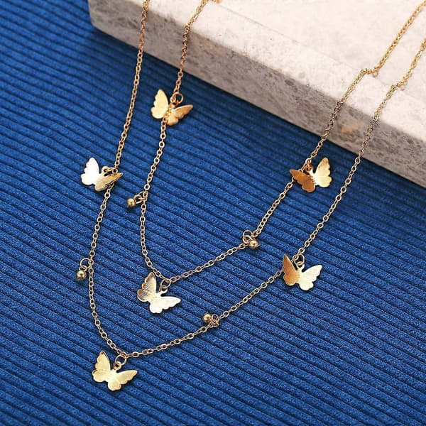 Ny sommerfugl vedhæng halskæde choker kvindelige accessories
