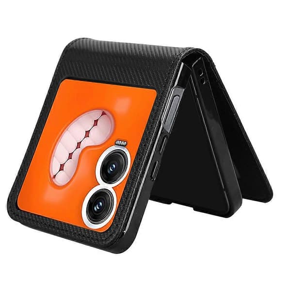 Infinix Zero Flip 5G -puhelimen suojakotelo PU-nahkaa + PC-korttipidike - Musta (Musta)