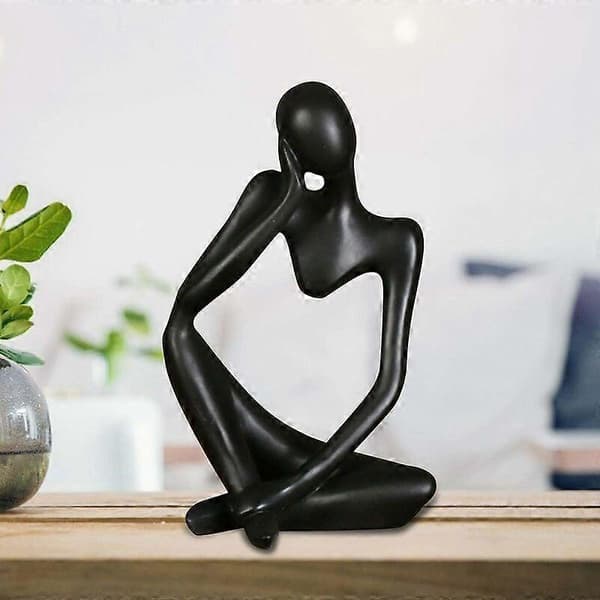 Abstrakte stue statuer moderne harpiks stue statuer &amp; skulpturer - Sort