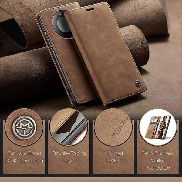 Til Huawei Mate 60 Pro mobiltelefon cover (brun)