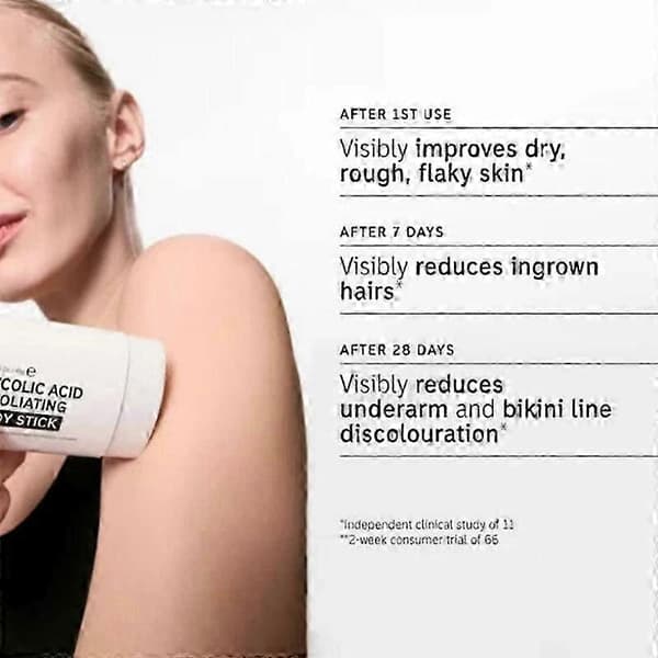 The INKEY List Glycolic Acid Eksfolierende Kroppsstift 45g 25-26（5stk）