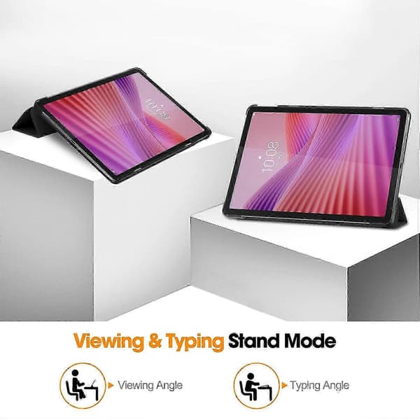 Lenovo Tab TB311FU Tablet Skydd med Anti-Fall Läderstativ och Skydd (Svart)