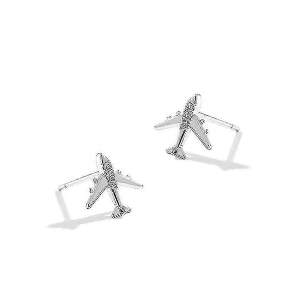 925 Sterling Sølv Mini Fly Øredobber Dame Mote Kvinner Diamantbesatte Ørepynt Temperament Personlighet Smykker
