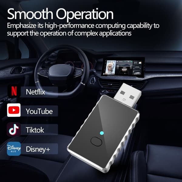 Trådløs Carplay-boks OTTOCAST Carplay-konverteringsadapter smart tilkoblingsboks for bil