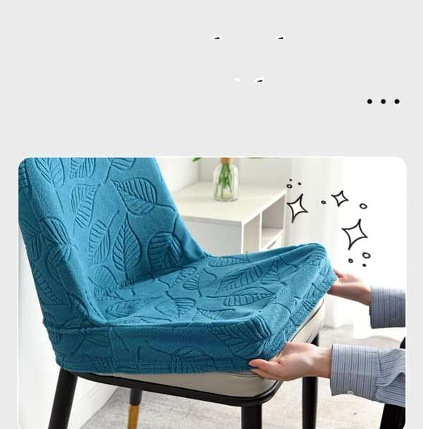jacquard-kuvioinen kaareva tuolinpäällinen