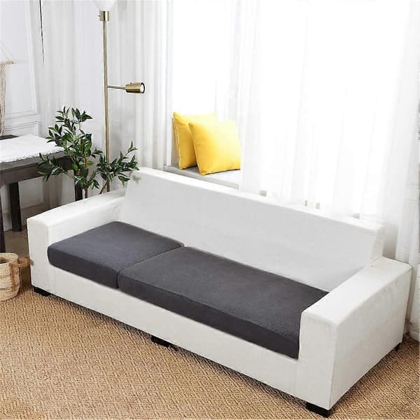 65-95 cm sofapute trekk, stretch seteputebeskytter, elastisk putetrekk, slipcover trekk (grå, 1-seter)