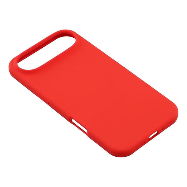 För iPhone 17 Air Telefonskal Solid Silikon Stötsäkert Telefonskydd (Röd, Röd)