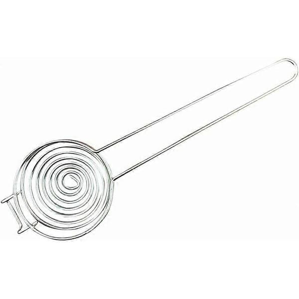 Æggehvide separator i rustfrit stål Æggeblomme separator Filter Køkkenredskab Bageværktøj 22,8 cm