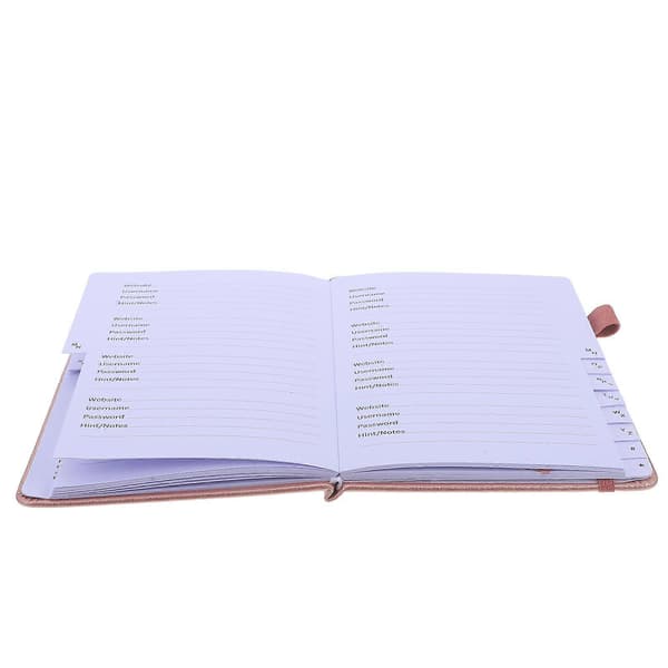 Telefonadressebok Bærbar Adresseorganisator Rektangulær Rosegull 19.50X13.50X2.00CM Organiser 1Sett