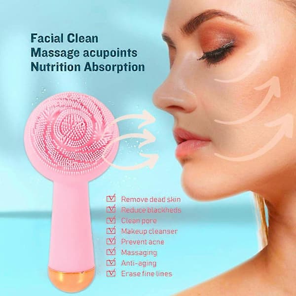 Oppladbar barbermaskin og trimmer for kvinner, hvit/roségull