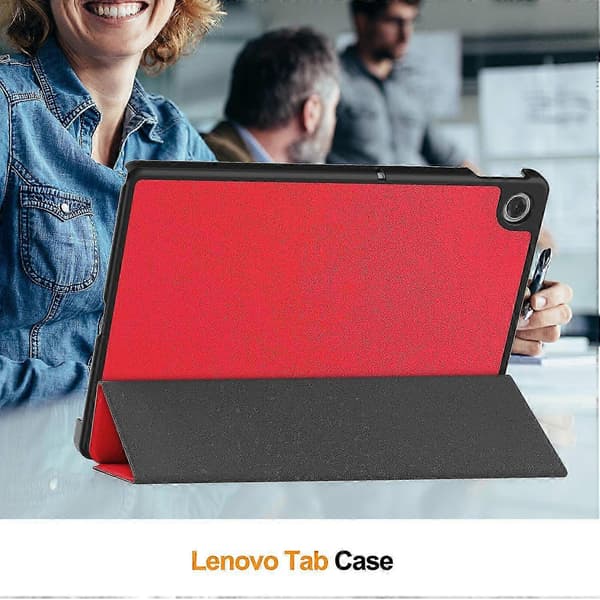 Lenovo Tab TB311FU Tablet Cover med Anti-Fall Læderstativ og Beskyttelse (Rød)
