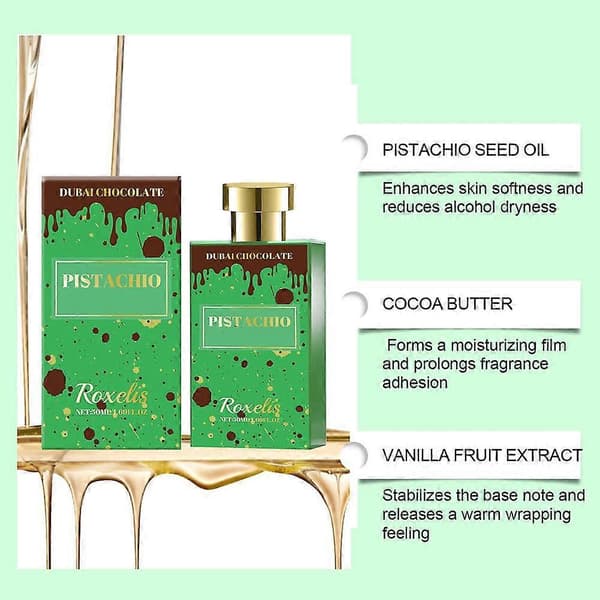 Dubai Chocolate Pistachio By Roxelis 50ml/1.7fl.Oz Eau De Parfum unisex