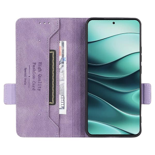 Til Xiaomi Redmi Note 14 4G (163.25x76.55x8.16mm) mobiltelefoncover (lilla)