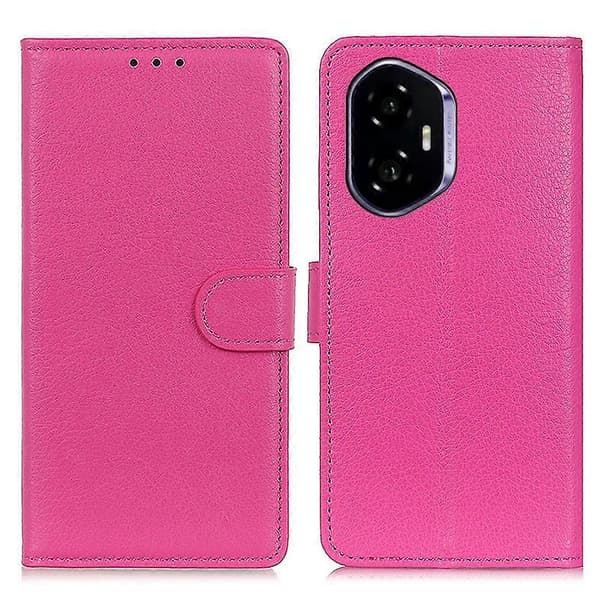 Honor 400 5G (Global Edition) Plånboksfodral PU Läder Telefonskydd Fodral Litchi Mönster