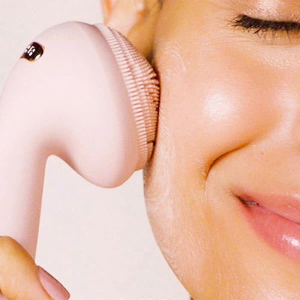 Oppladbar barbermaskin og trimmer for kvinner, hvit/roségull