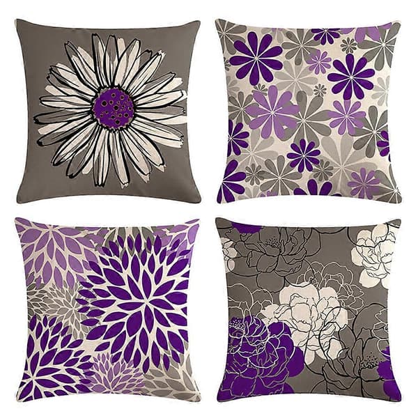 Set med 4 st kuddfodral 45x45 cm Söta mjuka dekorativa soffkuddfodral för vardagsrum trädgård