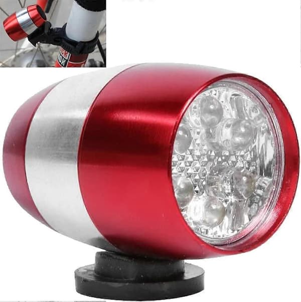 Sykkellys Varsellys 6led Mini Bier Frontlykt 360 Grader Høy Lysstyrke Lampe Rideutstyr