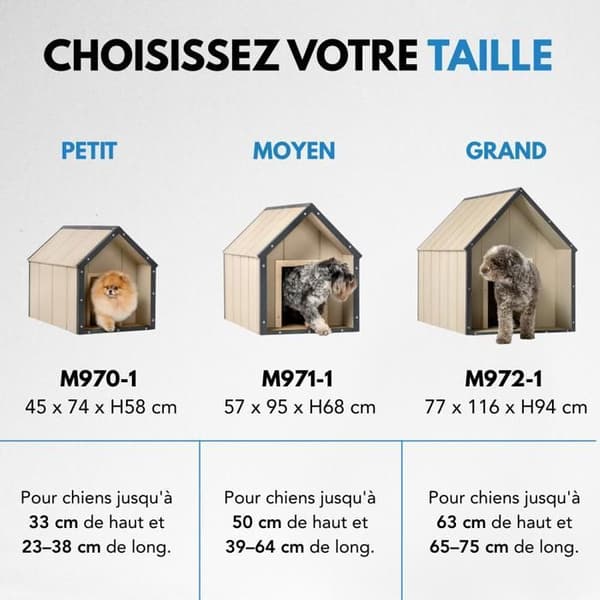 LP SmartSide Niche til hund - 57 x 95 x H68 cm, Størrelse M - TIMBELA M971-1