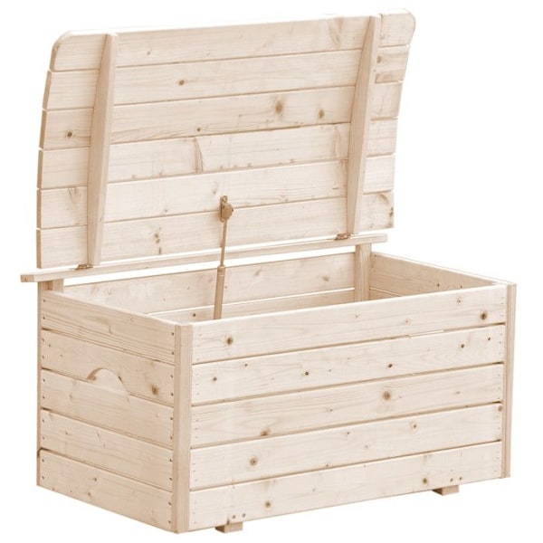 Lapsille tarkoitettu puinen lelukärry 80x50xH47 cm - Timbela M034-1 Naturlig