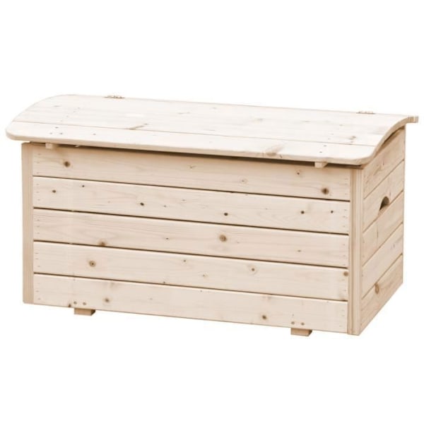 Lapsille tarkoitettu puinen lelukärry 80x50xH47 cm - Timbela M034-1 Naturlig