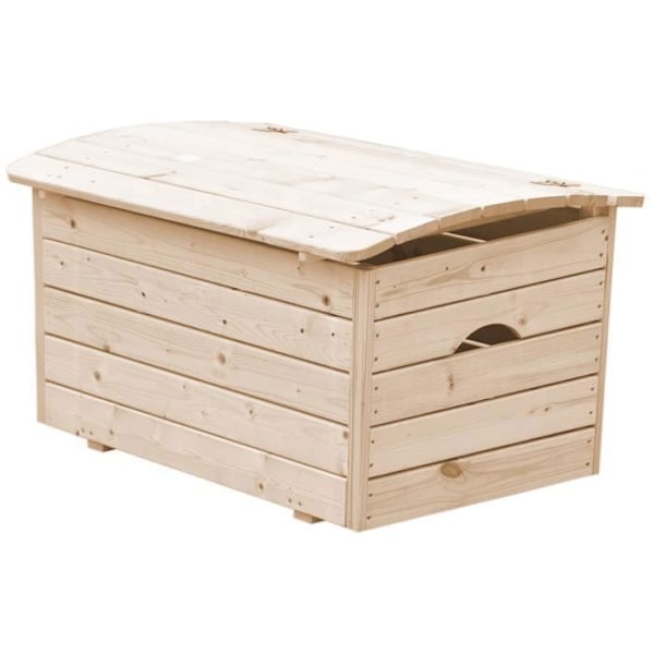 Lapsille tarkoitettu puinen lelukärry 80x50xH47 cm - Timbela M034-1 Naturlig