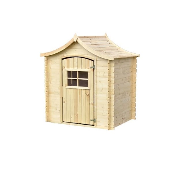 Puutalo - TIMBELA M550 - Ilman lattiaa - 1,1m2 Beige / Naturlig