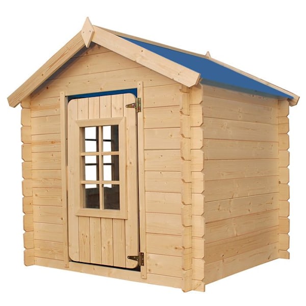 TIMBELA-puuleluauto - 113x111 cm - Paksuus 13 mm - Mänty / kuusi - M570M-1 Blå