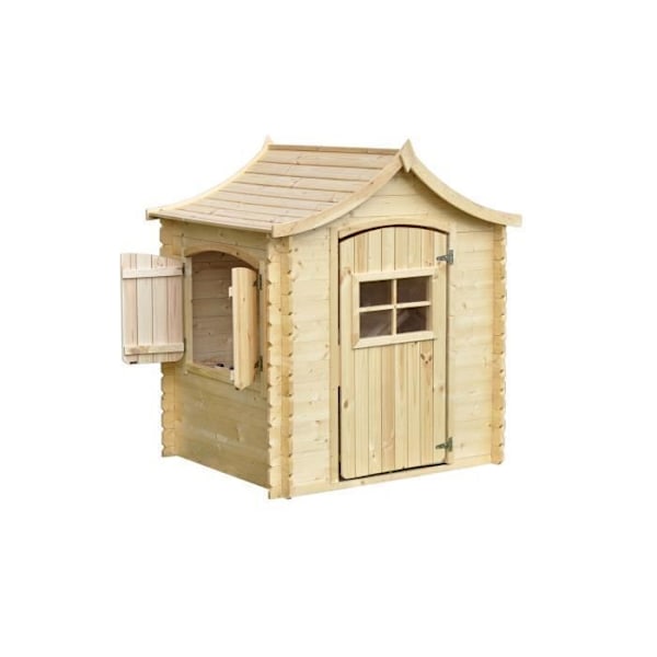 Puutalo - TIMBELA M550 - Ilman lattiaa - 1,1m2 Beige / Naturlig