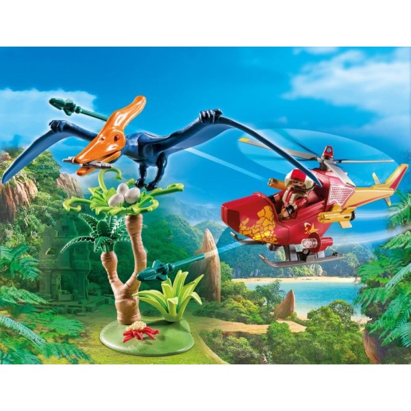 Playmobil Dinos 9430 - Helikopter med flygosaurus