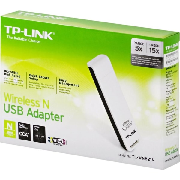 TP-Link, Trådlöst nätverkskort, 300Mbps (TL-WN821N)