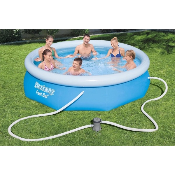 Bestway Pool Fast Set med Pump, 305x76cm, 3800 liter (57266)