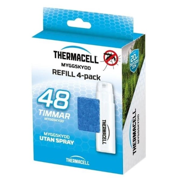 4-pack refill för Thermacell mygg- och knottskydd